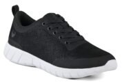 Ανατομικό παπούτσι Alma velvety black/white - Image 2