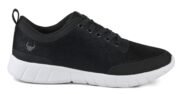 Ανατομικό παπούτσι Alma velvety black/white - Image 3