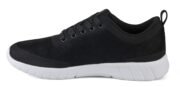 Ανατομικό παπούτσι Alma velvety black/white - Image 4
