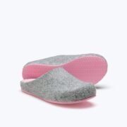 Χειμωνιάτικη Παντόφλα Sansa Γκρι - Ροζ Suecos