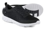 Ανατομικό παπούτσι Alma velvety black/white